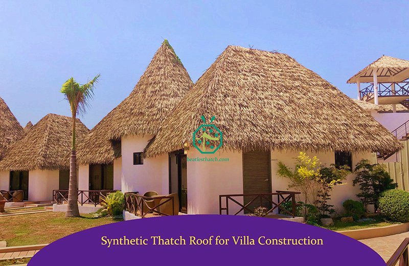 Imitation makuti thatch roof tiles for cottage, overwater bungalow, garden shed, tiki hut, palapa restaurant, BBQ, beach house, theme park pavilion, gazebo