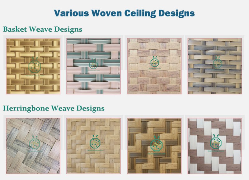 Aesthetically pleasing weave bamboo ceiling wholesale