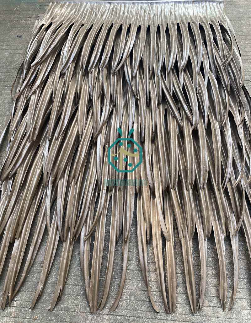 Colorful Artificial Palm Thatch Roof Products for Palapa Buildings