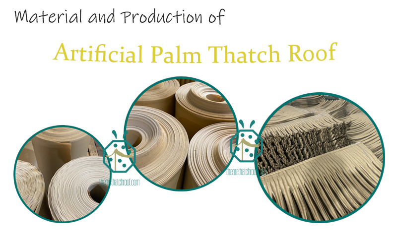 Manufacturing of high quality palm tree thatch roof products for wooden lodge buildings in mountain area