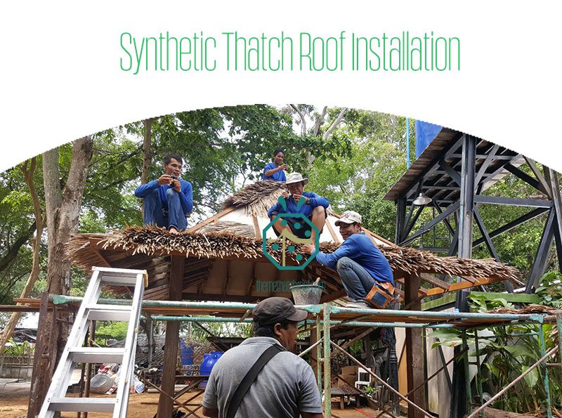 Easy Installation Synthetic Thatch Roof Materials