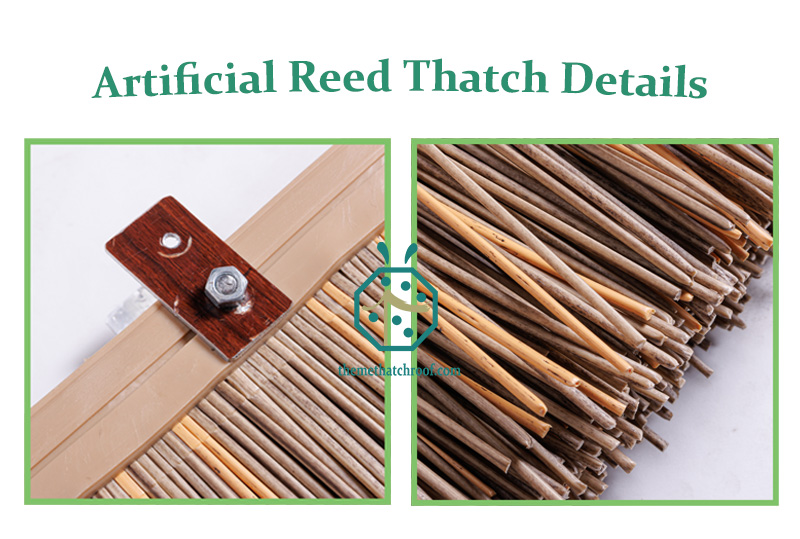 Fireproof Artificial African Reed Thatch Roof Tiles