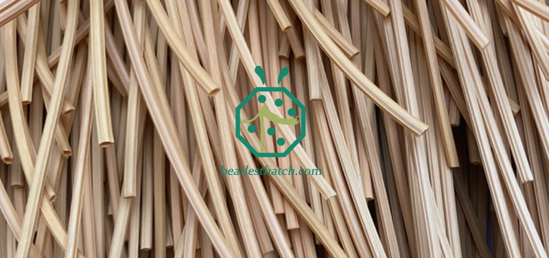 Artificial straw thatch roofs