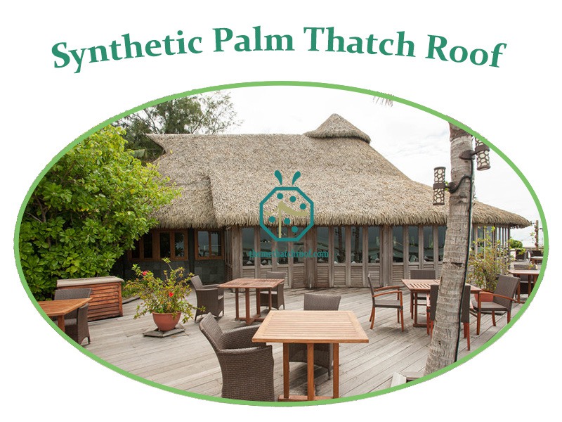 Synthetic Palm Thatch Roof for Outdooor Tiki Restaurant Design