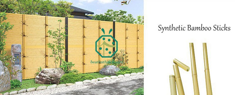 Amazing exterior synthetic bamboo sticks 