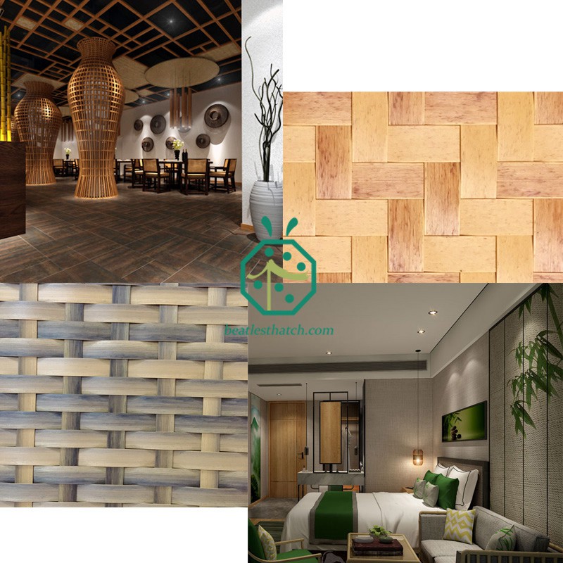 Imitation bamboo woven ceiling matting is wide selection by construction companies, designers, architects