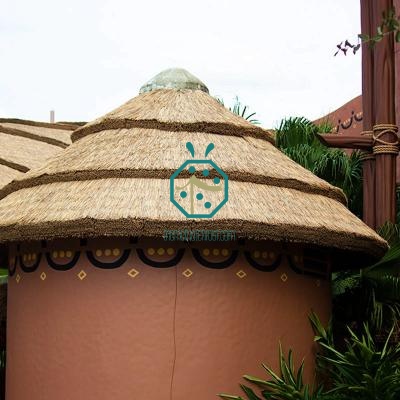 Synthetic reed thatch roofing